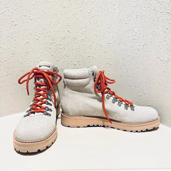 Greats Lorimer Suede Ivory Women’s Ankle Hiker Boots Size 10 NWT